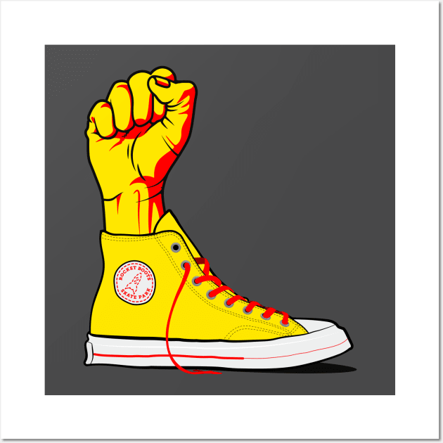 Pop Art - Sneaker Power Wall Art by Vector Deluxe